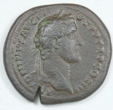 (FR1) Romaine - Sesterce ANTONIN LE PIEUX R/ Annona, Ric 142 18p894/21.1
