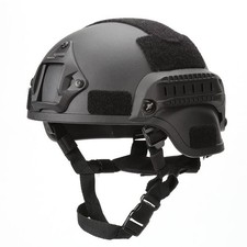 Casque Tactique Mich 2000, Casque Airsoft ACH Réglable avec Protection Auditi...