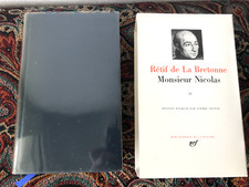 LA PLÉIADE      RÉTIF DE LA BRETONNE       MONSIEUR  NICOLAS  II (2)     1989