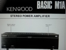 service manual amplificatore finale stereo Kenwood Basic M1A carta formato a4
