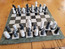 JEU ECHECS MARBRE ONYX VERT