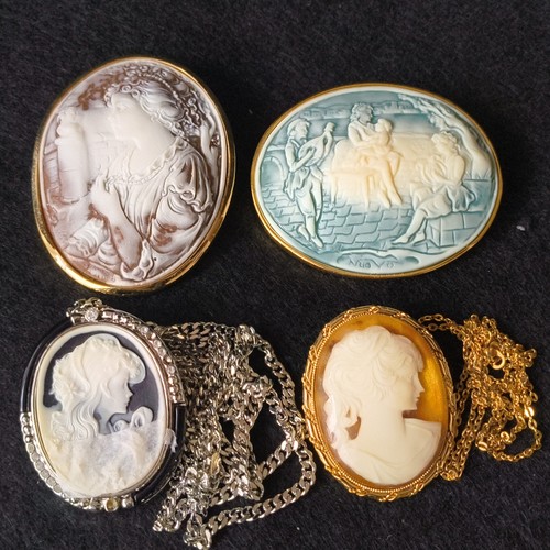 Broches vintage camée - broches,