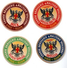 Anciennes étiquettes Bière VILLE s/ILLON Brasserie & Malterie Vosgienne