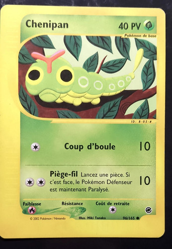 Carte pokémon chenipan - carte,