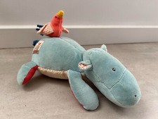 ? rare peluche doudou Hippopotame Moulin-roty  musical  25 cm les papoum ?