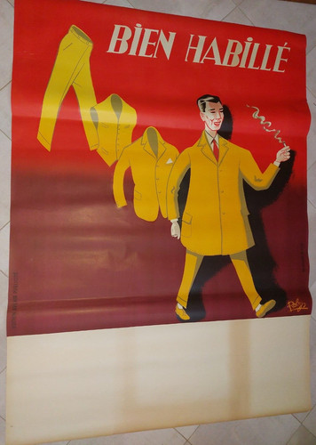 Affiche originale pliée bien - affiche, "bien