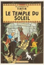 HERGE carte postale bd  Les