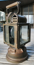 ancienne lampe à carbure acetylene  lanterne de train chemin de fer cheminot 
