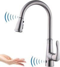 Robinet d'évier de cuisine sans contact à deux capteurs automatiques