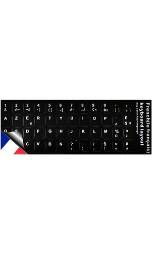 Autocollant clavier azerty - autocollant, 48