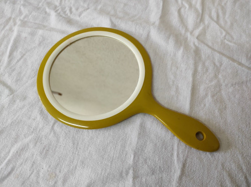 Ancien miroir glace - à, main