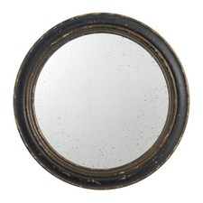 Miroir rond noir vintage