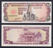Billet République Dominicaine 50 PESOS OR 1991 P.-135a SPL+/XF+