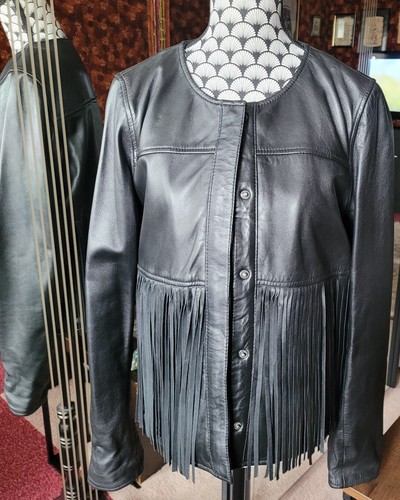 Veste cuir véritable - en,
