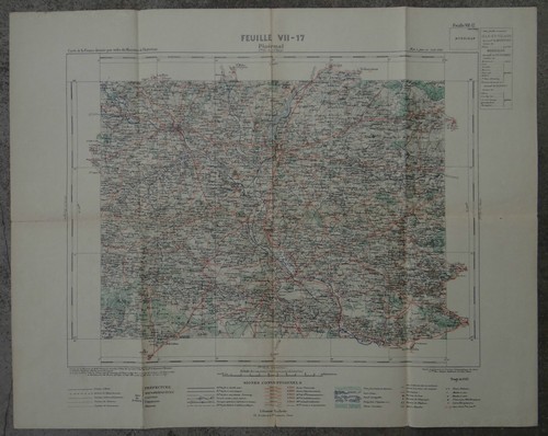 Carte routière hachette 1923 - routière,