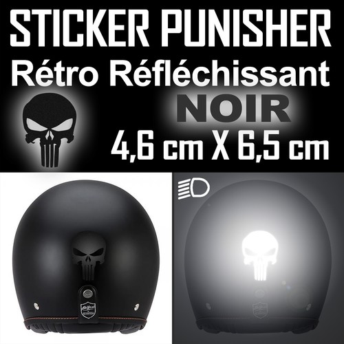 Autocollant punisher noir - autocollant,