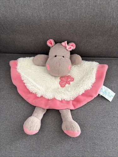 Doudou plat hippopotame - plat,