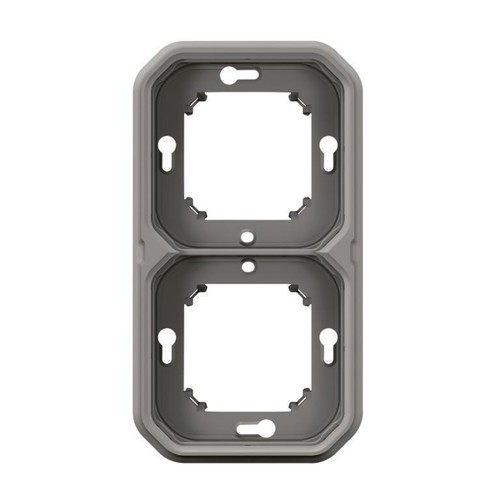 Support encastré double - , gris