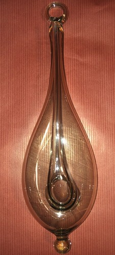 Barometre verre ancien - en,
