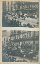 Belgique, Fête de l Indépendance à Bruxelles, Char d Afrique et Porte-cartes à c