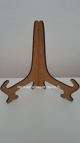Support assiette bois - 1,