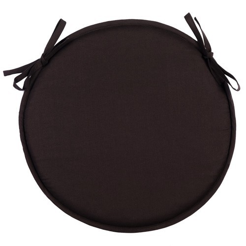 Coussin chaise rond noir - de,