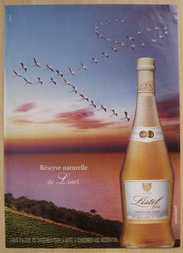 Publicité papier vin - papier,
