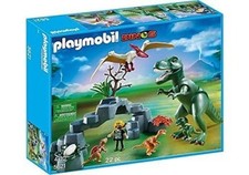 PLAYMOBIL 5621 Dinosaure T-Rex et son bébé avec Explorateur NEUF tyrannosaure