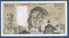 500 francs 1992 france - 500,