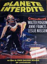FORBIDDEN PLANET - ROBOT/ PIDGEON / NIELSEN - REISSUE LARGE FRENCH MOVIE POSTER