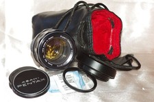 REMARQUABLE objectif M42 50mm f1,4 TAKUMAR, bouchons, filtre, pare-soleil, étui