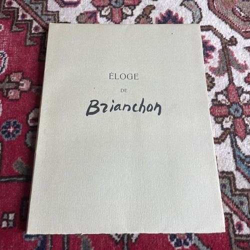 Maurice brianchon éloge - brianchon,
