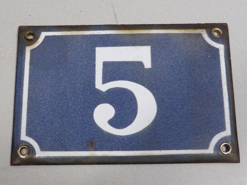 Ancienne plaque émaillée - , de