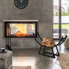 étagère bois porte - bois, range