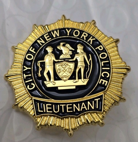 Nypd lieutenant mini badge - nypd,