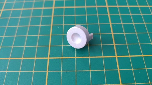 Bouton ouverture gris pièce - bouton,