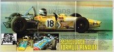 1972 DOCUMENT  ( ROF 18 )  POSTER  AUTO MONOPLACE FORMULE RENAULT  ALPINE  A 362