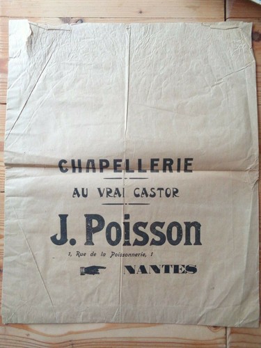 Ancien sac publicitaire - ancien,