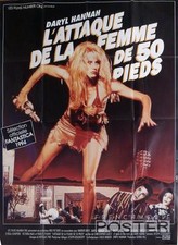 ATTACK OF THE 50 FT WOMAN - DARYL HANNAH / GIANT - ORIGINAL LARGE MOVIE POSTER