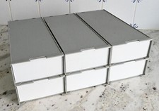 6 Boites diapositives  avec deux paniers de 50 vues  (soit 600 vues possibles)