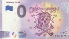 BILLET TOURISTIQUE ZÉRO EURO Europa Park   2020/7 Ref: 223