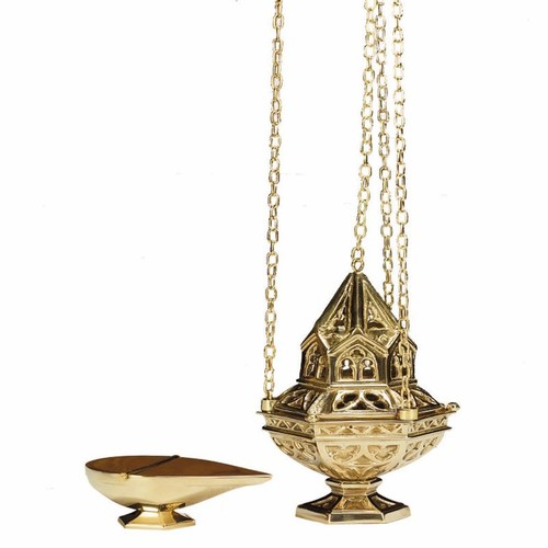 Autom sacred vessel brass - vessel, 10"