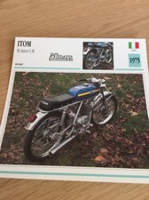 Itom 50 Astor 6M 1975 Carte moto Collection Atlas Italie