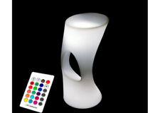 2X Tabouret de bar lumineux extérieur à led multicolore sans fil