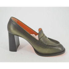 Mocassins verts à grands talons   SANTONI T. 39