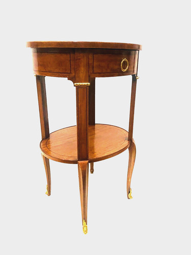 Table chevet ovale bois - table, en