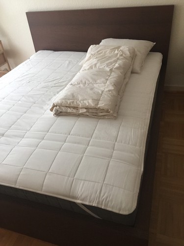 Lit double ikea malm - lit,