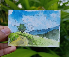 Stylo aquarelle ACEO OOAK