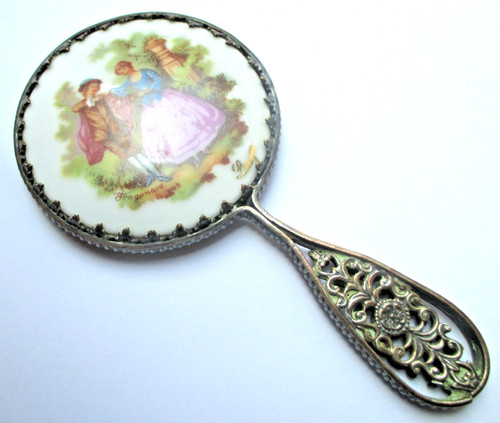 Ancien miroir poche face a - poche,