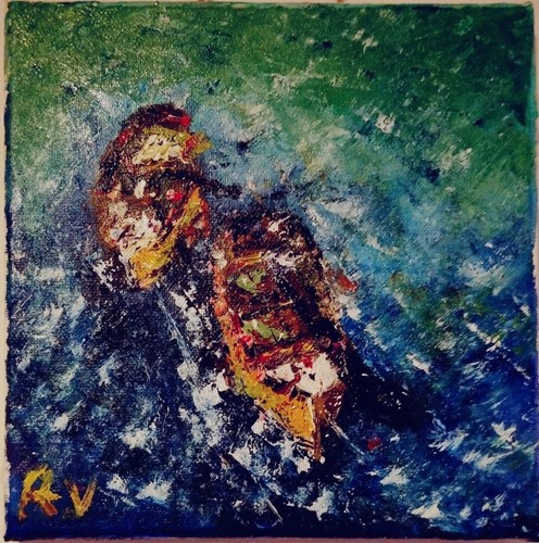 Tableau paysage marin - tableau,